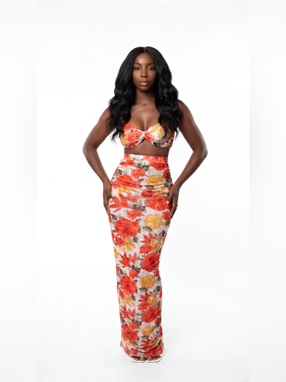 Garden Of Whispers Maxi Skirt Set